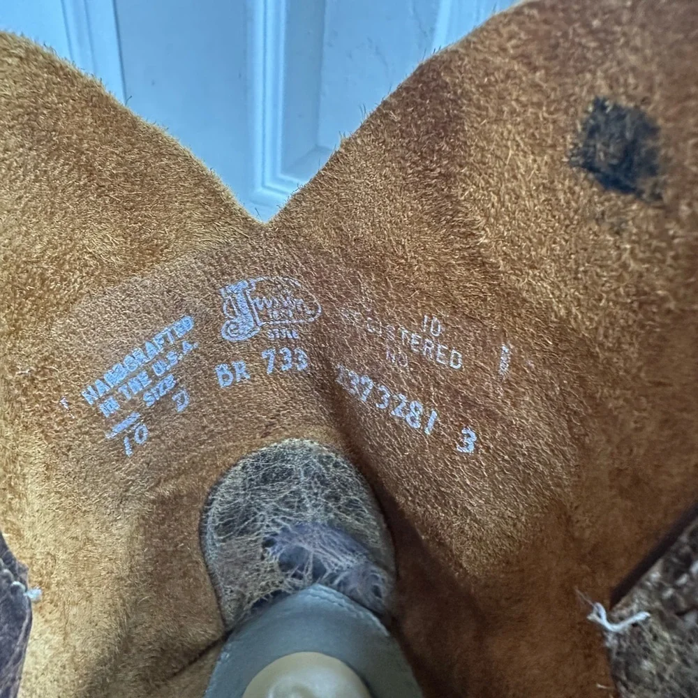 Vintage Brown Leather Cowboy Boots